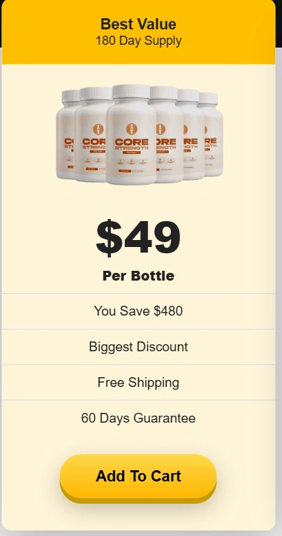 CoreStrength  - 6 Bottle